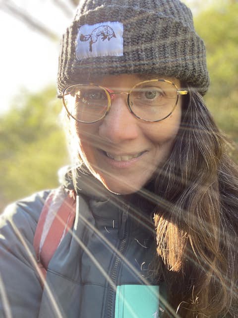 A portrait of artist Lisa Spangler.