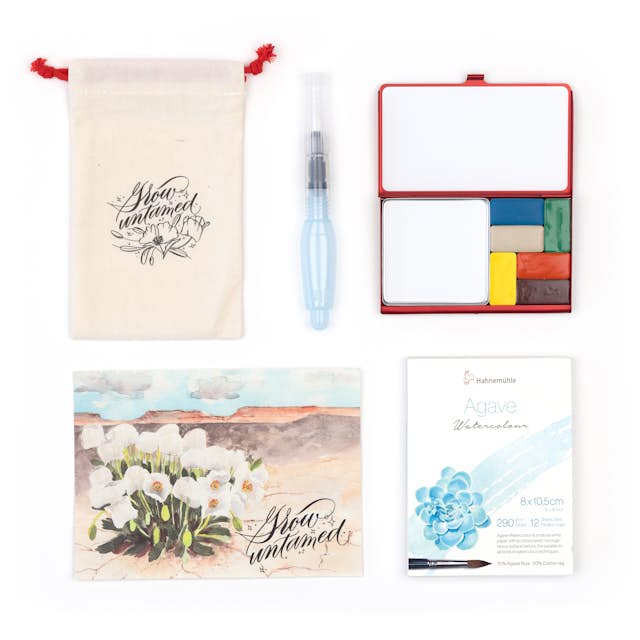 Contents of the Grow Untamed Palette Collection